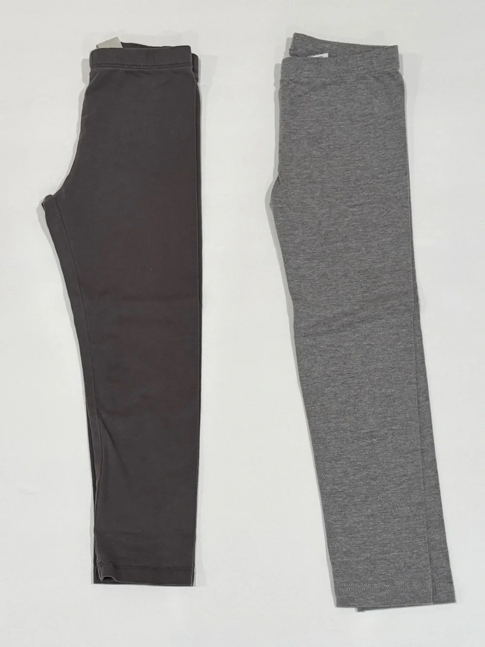 Old Navy H&M Toddler Girls Heather Gray and Dark Charcoal 2 Pack Leggings - 4T